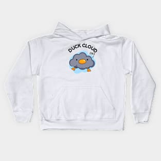 Duck Cloud Funny Weather Pun Kids Hoodie